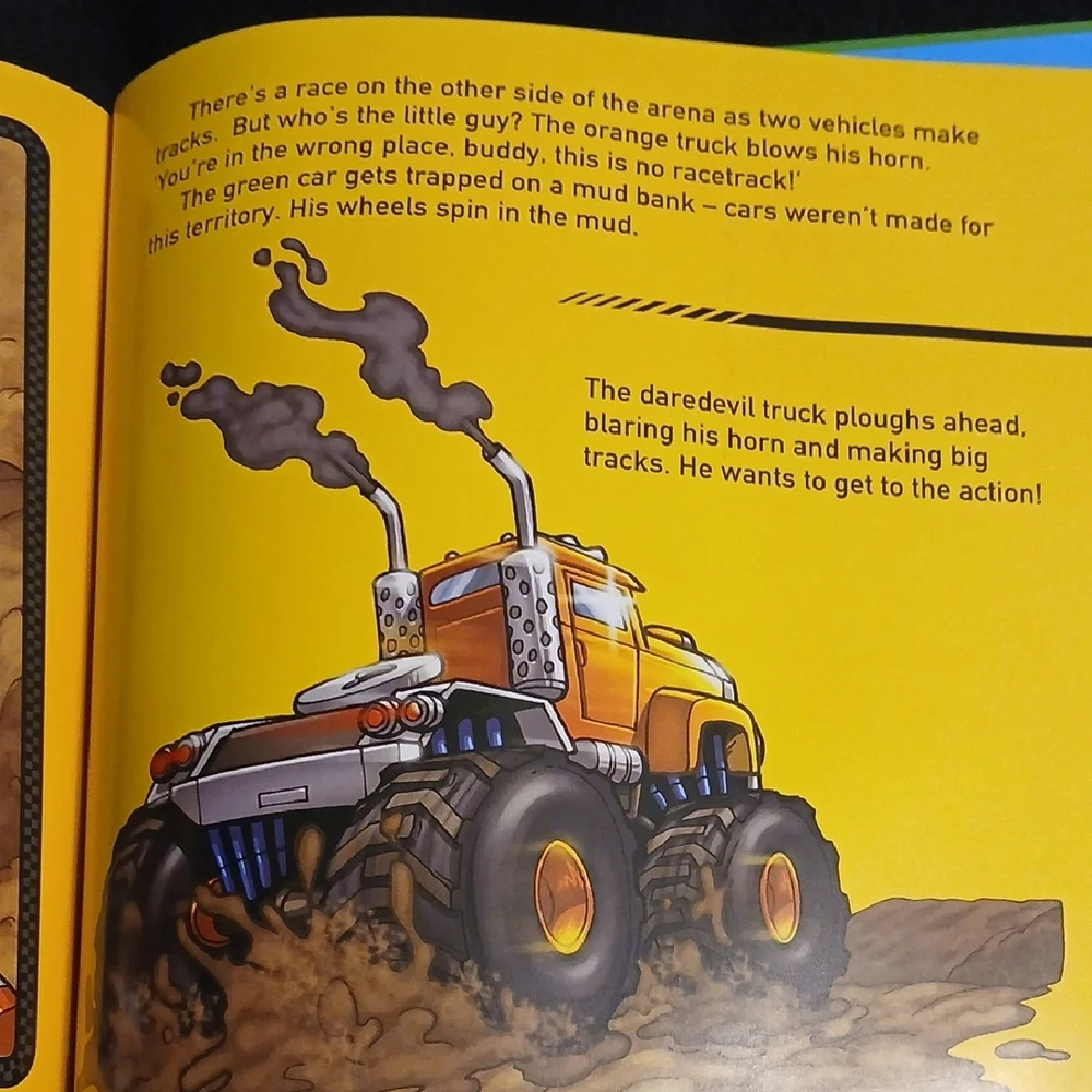 Monster Trucks Hardcover Book By Hot Wheels. Read 3 TEXAS HEB